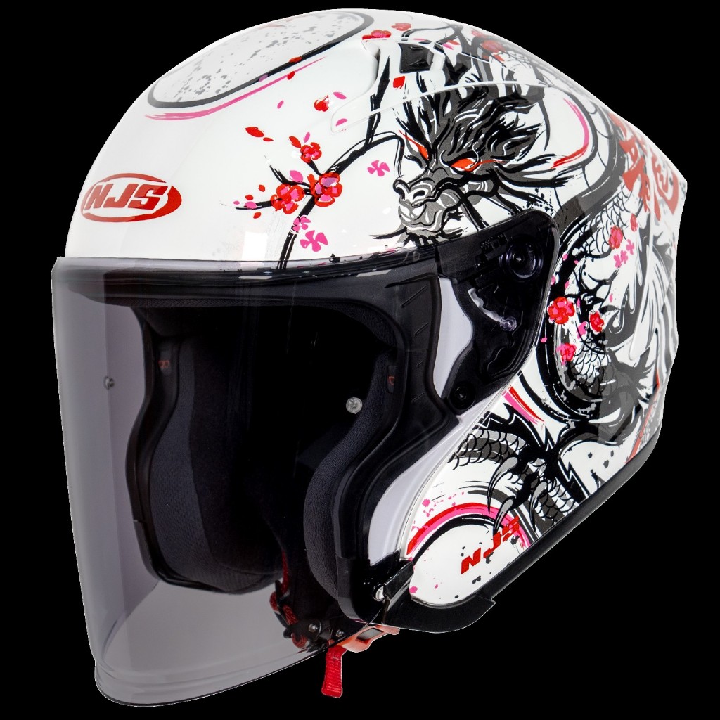 NJS Kairoz GT Shenlong - Helm Half Face | NEW | Shenlong | NJS Shenlong | NJS Halfface | NJS Motif |