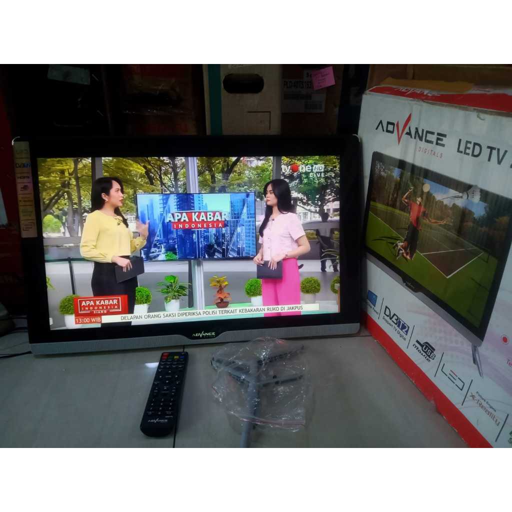 TV LED ADVANCE 24IN SUDAH DIGITAL TV TANPA STB SIAP PAKAI BEKAS