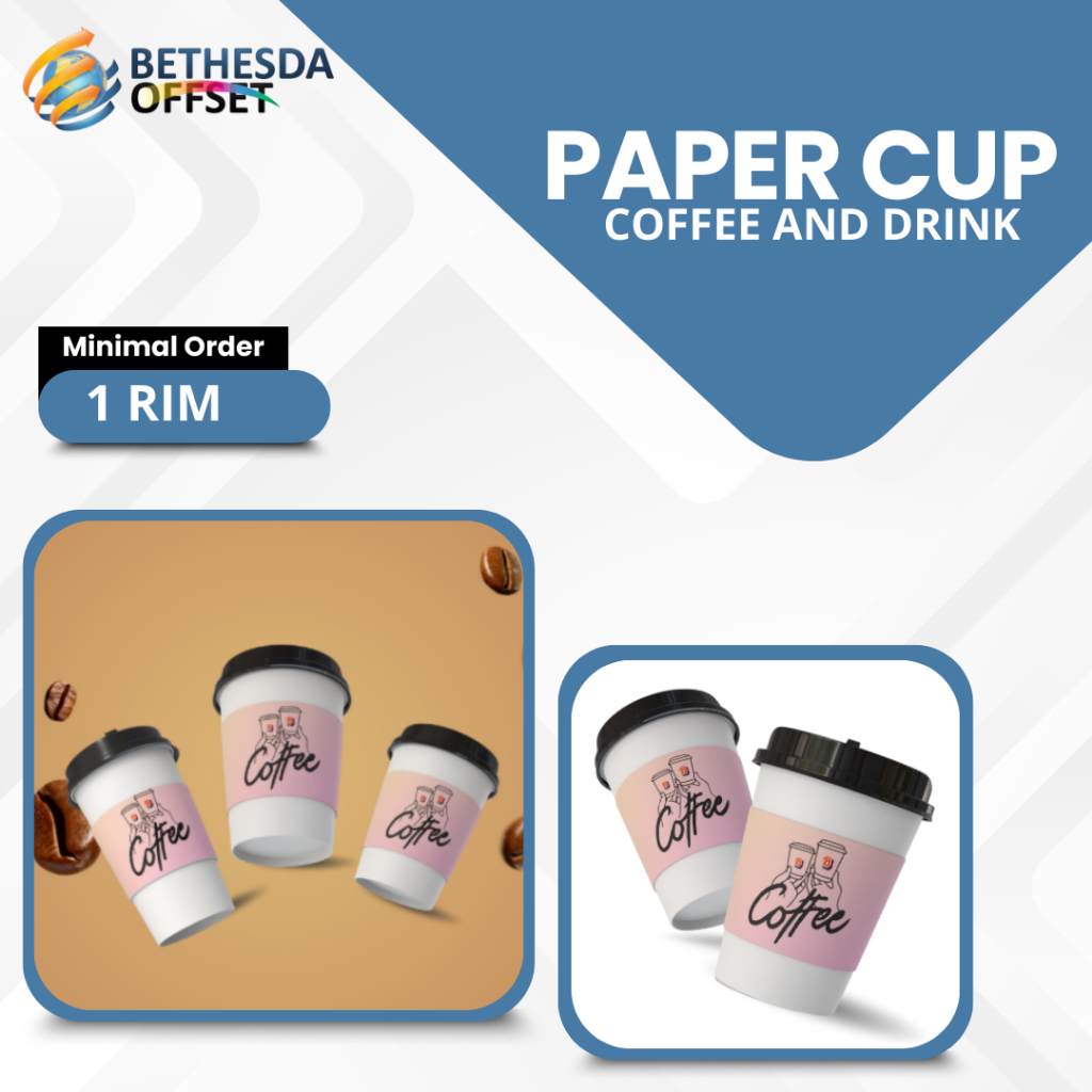 Custom Paper Cup Minuman / Custom Gelas Minuman Coffe / Lainnya