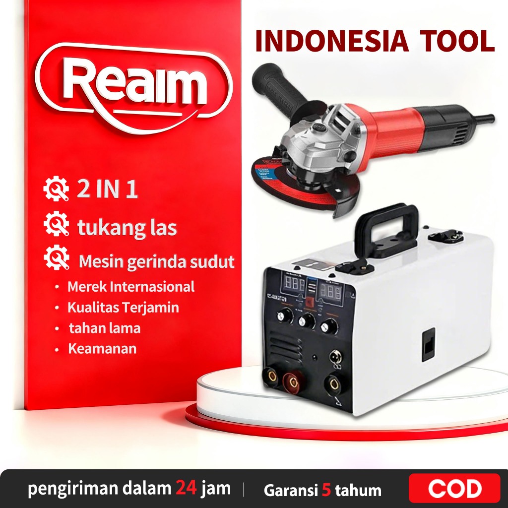 REAIM Mesin Las Listrik 450 Watt Mesin Las Mig Mini Travo Las Listrik Mesin Trafo Las Listrik Invert