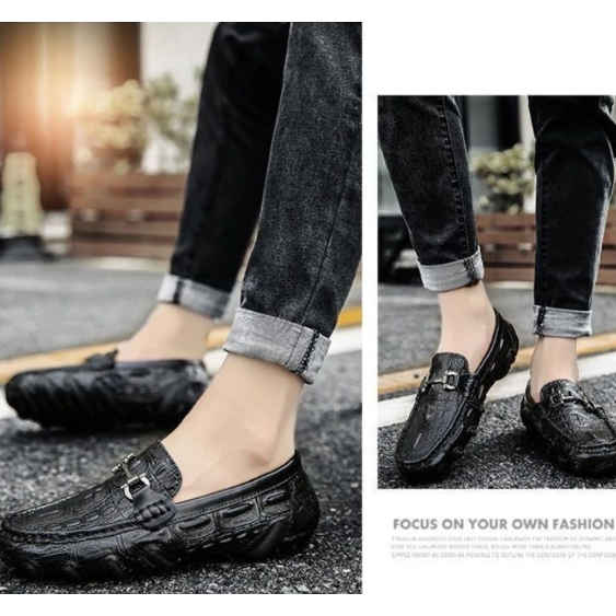 SPP-Sepatu Pria-Sepatu Kerja-Sepatu Pantofel-Formal Sepatu Kerja Kantor Sepatu Tanpa Tali Pantofel P