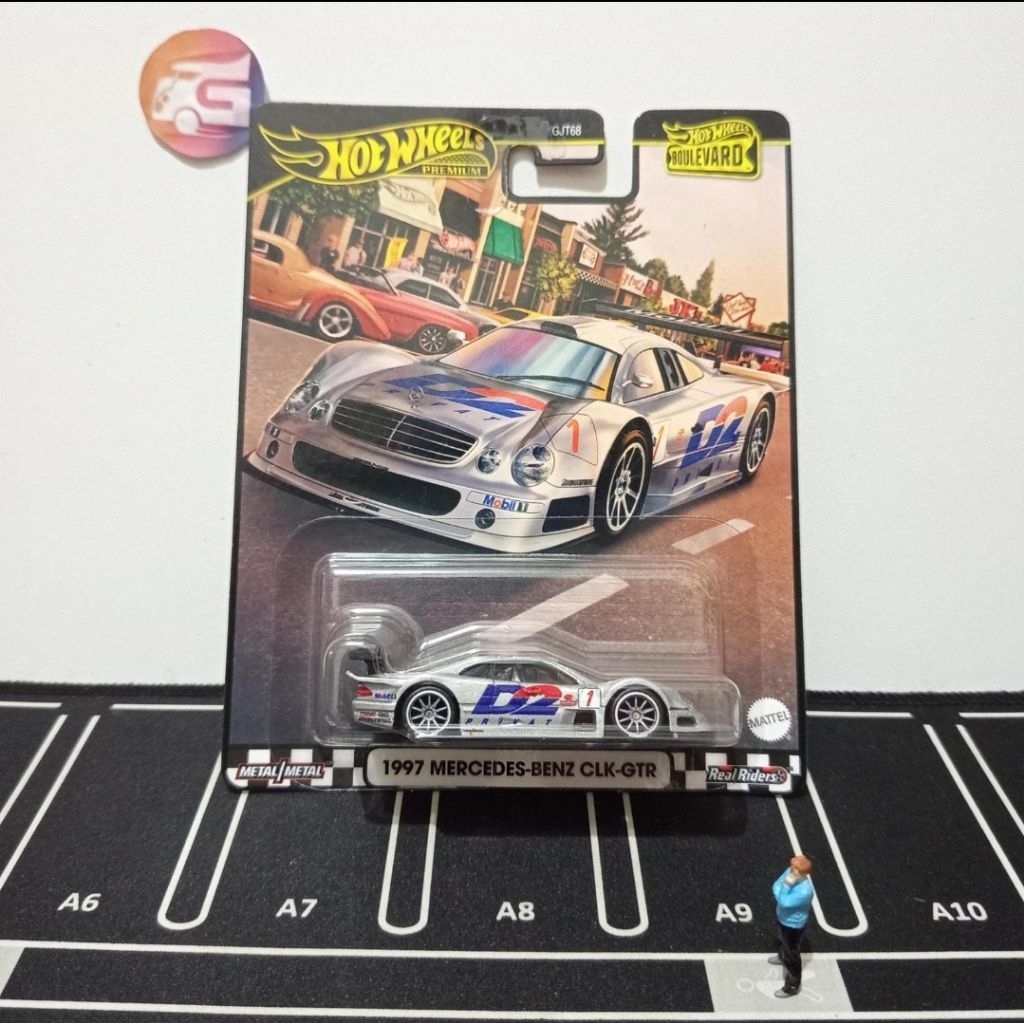 Hot Wheels Premium 1997 mercedes benz CLK GTR Boulevard Special Edition GOLD PREMIUM SERIES (US Mark