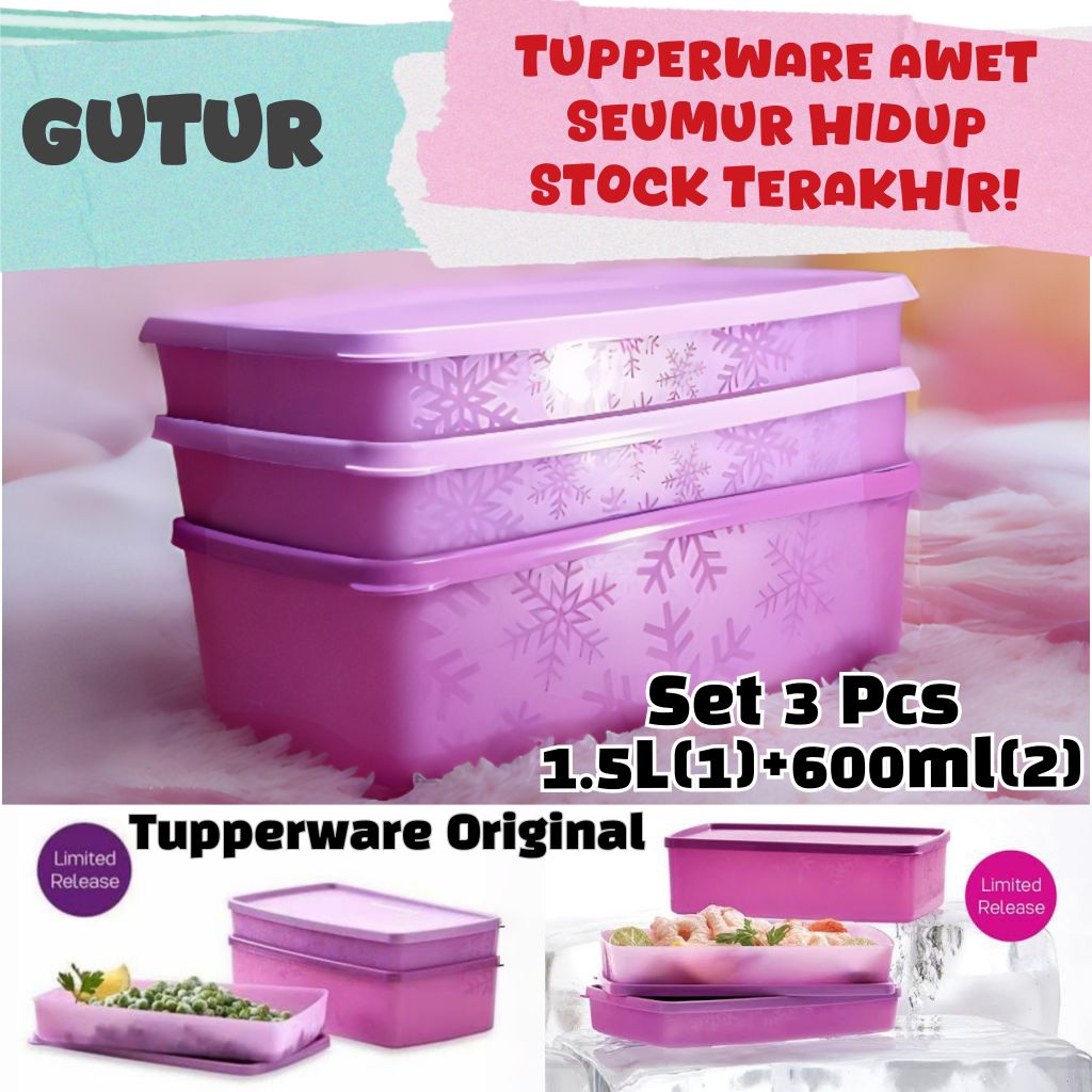 Tupperware Freezer Wadah Ikan Daging Ayam Udang Cumi Seafood