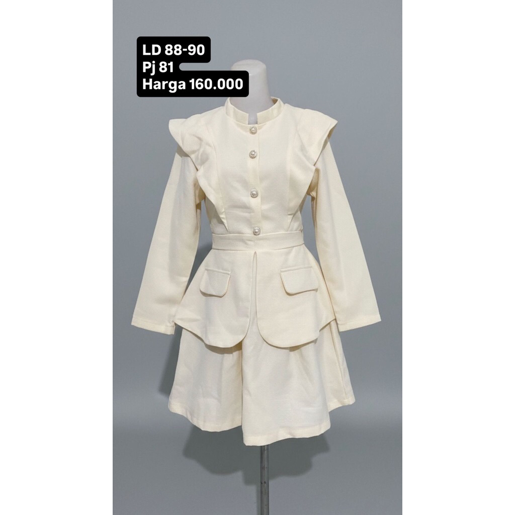 Dress Ala Korea / Mini Dress / Dress Tweed / Dress Vietnam / Dress Casual / Dress Kantor