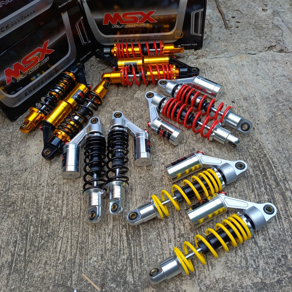 Shockbreaker Belakang MSX Racing Tabung Atas Uk 280 & 340 Universal Motor Bebek Honda Yamaha Suzuki 