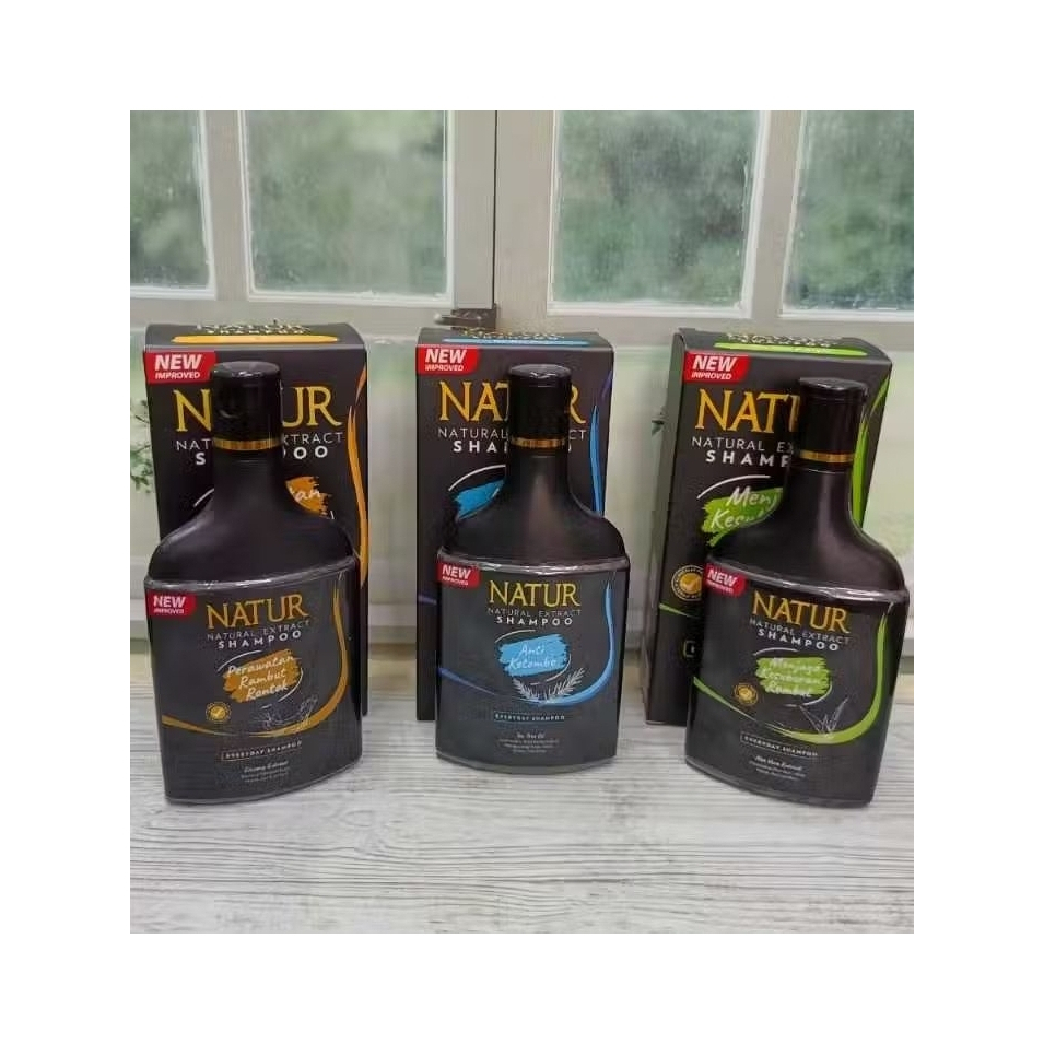 NATUR SHAMPOO 140ML PER 6 PCS, NATUR SHAMPOO ALOE VERA, NATUR SHAMPOO EXTRACT GINSENG, NATUR ANTI KE