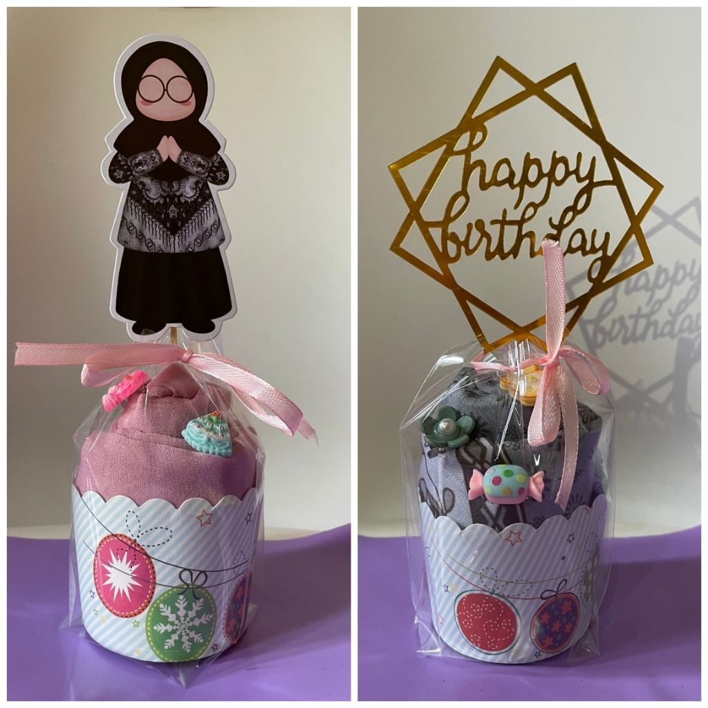 buket cupcake, buket kado ulang tahun, buket hijab, buket hari guru, paket kado cupcake hijab