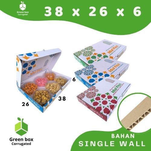 Box Kuker 38x26x6 (KuKer Toples 250gr isi 6) dus Kue Kering / Kue Kering Lebaran /box idul fitri