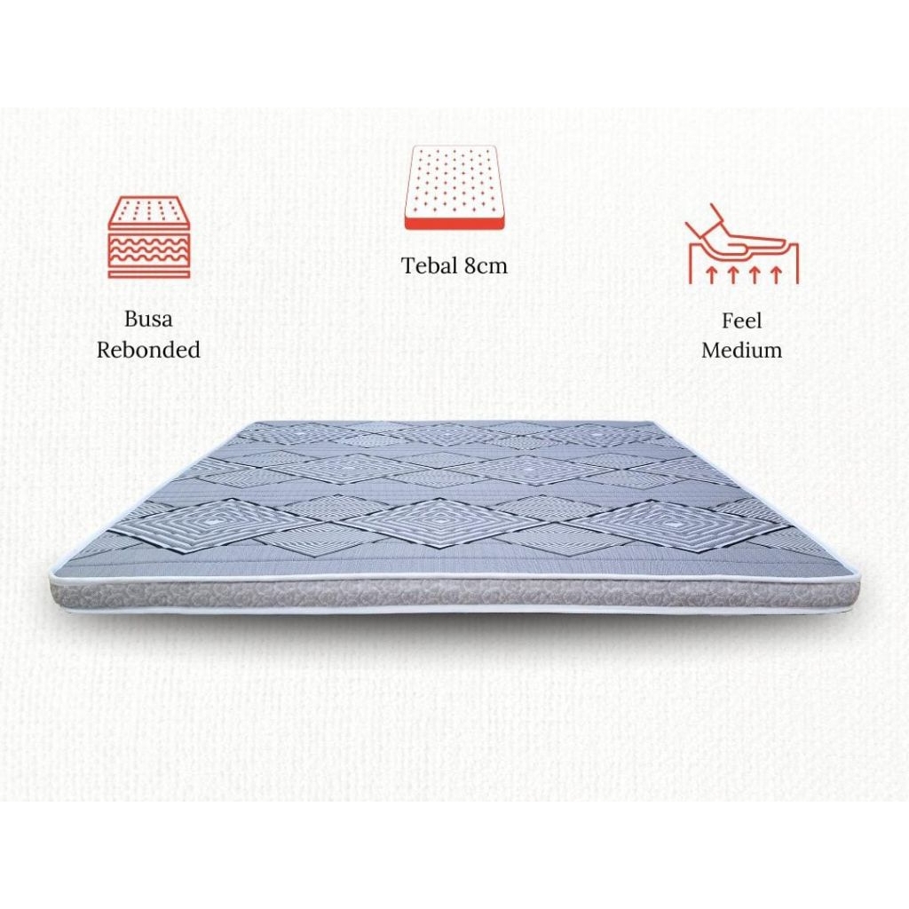 Topper Mattress Orthopedic / Topper Kasur Busa Rebonded / Pelapis Penambah Kasur