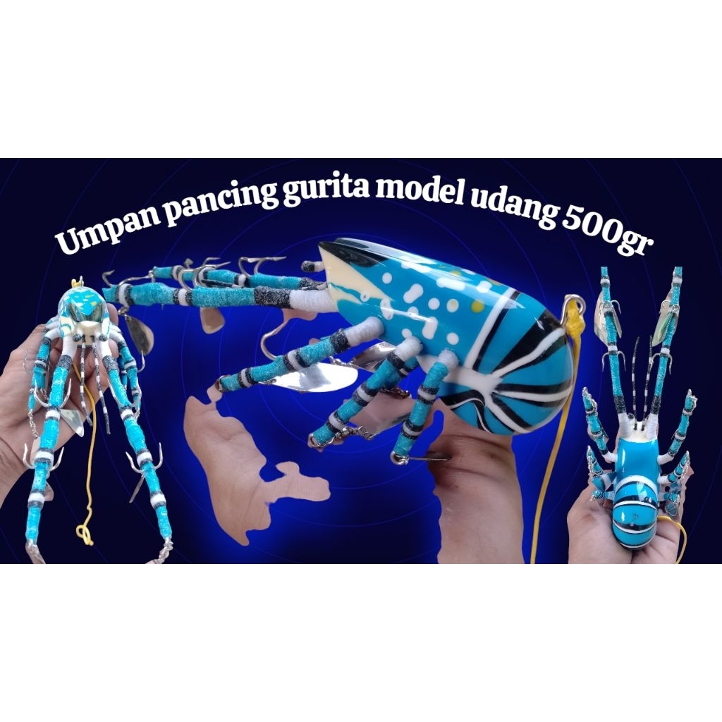 umpan pancing gurita model udang