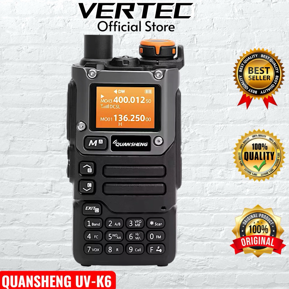 HT Quansheng UV-K6 Multiband VHF UHF Walkie Talkie UVK6 UV-K5(8) Multi Air Band