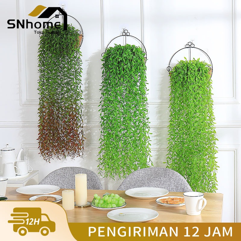 [COD] Daun Juntai Artificial Tanaman Gantung Hias Dekorasi Taman Pelaminan tanaman rambat Daun Junta