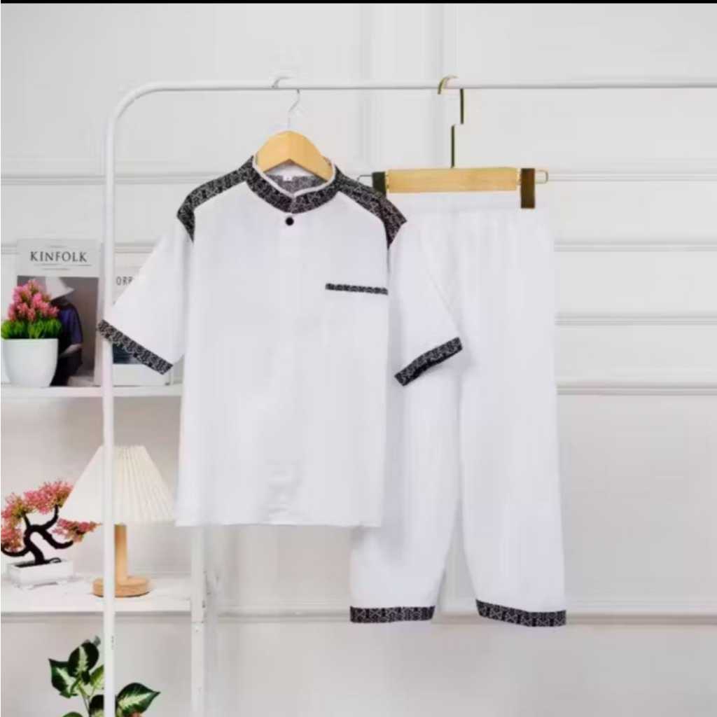 setelan baju muslim anak laki laki baju koko anak laki laki 4-12 tahun baju koko anak cowok koko bat