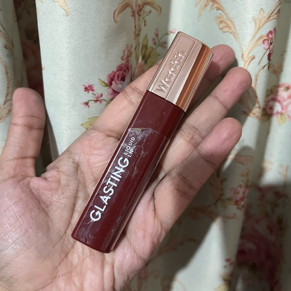 PRELOVED Wardah Glasting Lip Vinyl 06 Ruby Sparks