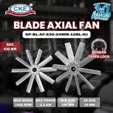 Baling / Blade Kipas Axial Fan 25" Inch With Taperlock as 24 / 28 mm