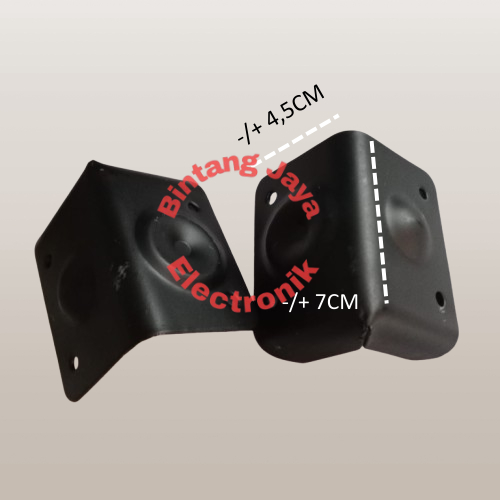 SIKU BOX SPEAKER ALUMINIUM / SIKU POJOK HITAM