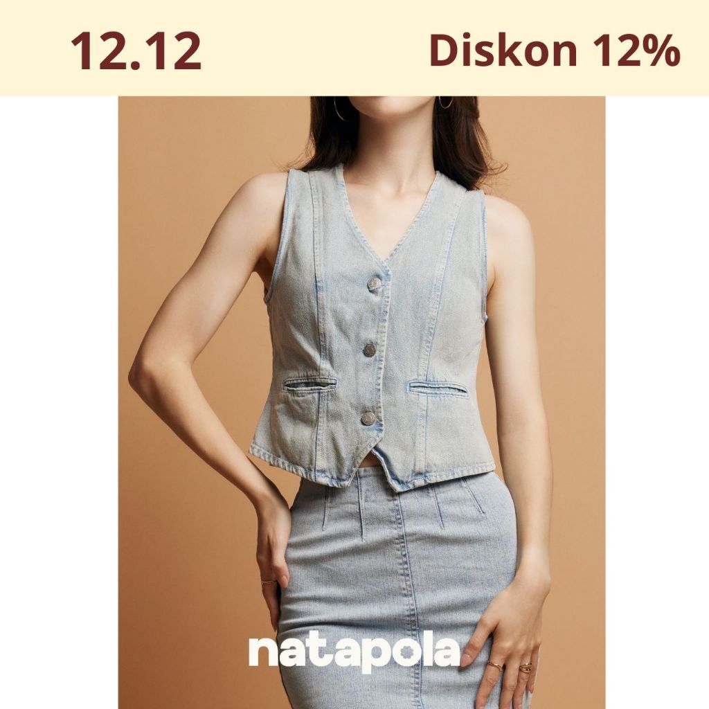 Pola Kelly Vest - Vest Wanita - Rompi Wanita - Vest Outer - Atasan Wanita Crop