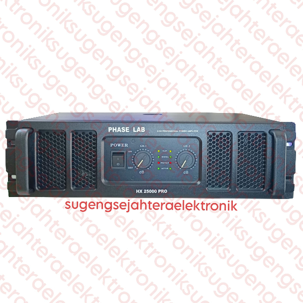 Power Amplifier Phaselab / Phase Lab HX 25000 PRO - 2 channel TD CLASS (HARGA SUDAH TERMASUK PACKING