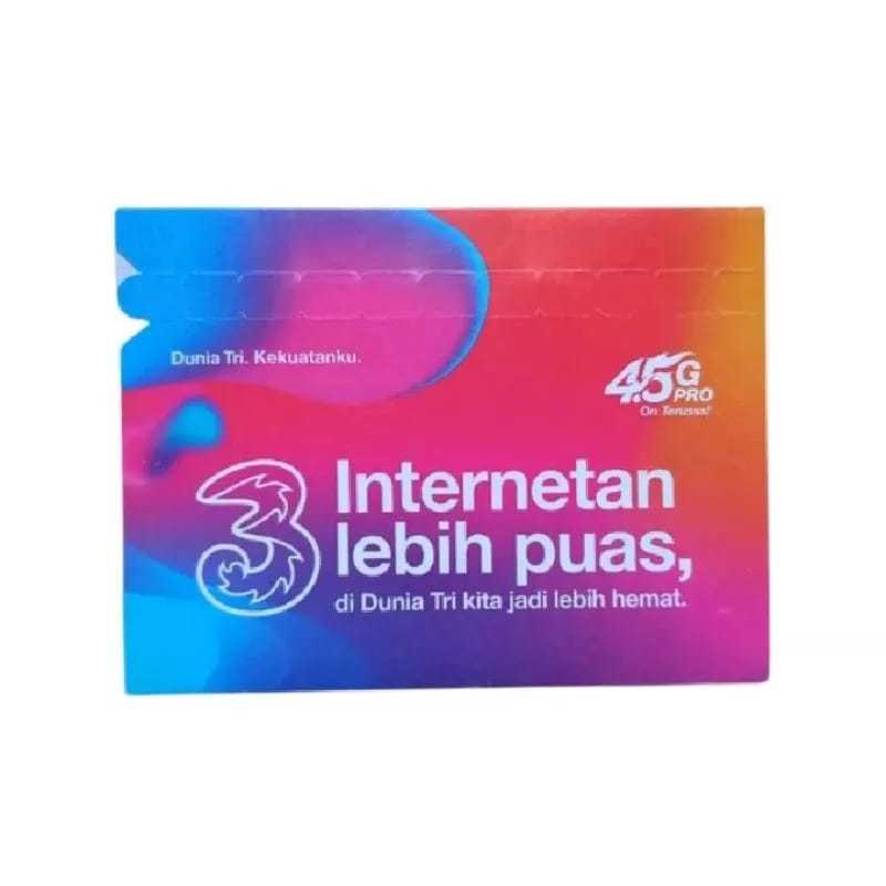 Promo Kartu Perdana Tri Prabayar Happy KUOTA 3GB NASIONAL(EXP 2027)