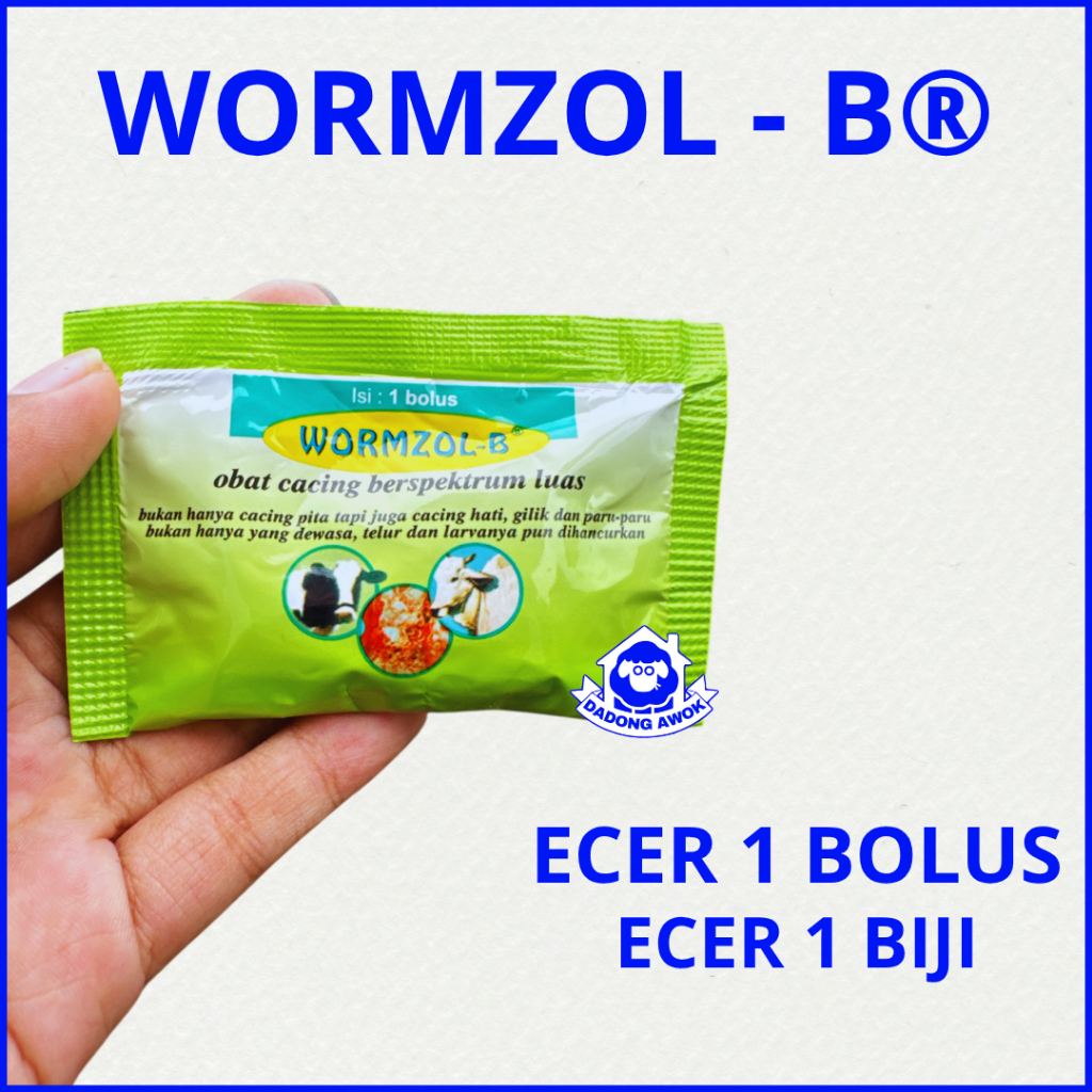 WORMZOL B 1 BOLUS - Obat Cacing Sapi - WORMZOL B 24 BOLUS - WORMZOL K - WORMZOL KAMBING - FLUKICIDE