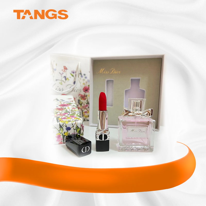 100%Asli-Dior Parfum Gift Set original |Miss Dior EDT 50ml +Dior lipstik Velvet #720 3.5gr Miss Dior