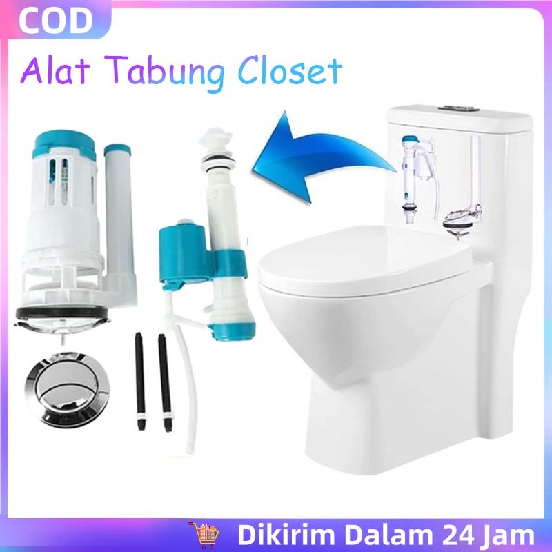 1set Pelampung Closet Duduk Universalpelampung Kloset Pelampung Closet Komplit Set Pompa Air Tradisi