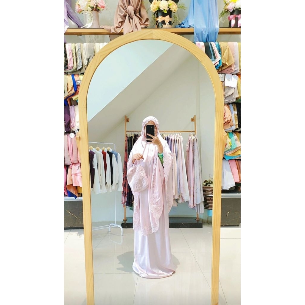 Mukena Satin Silk Polos Warna