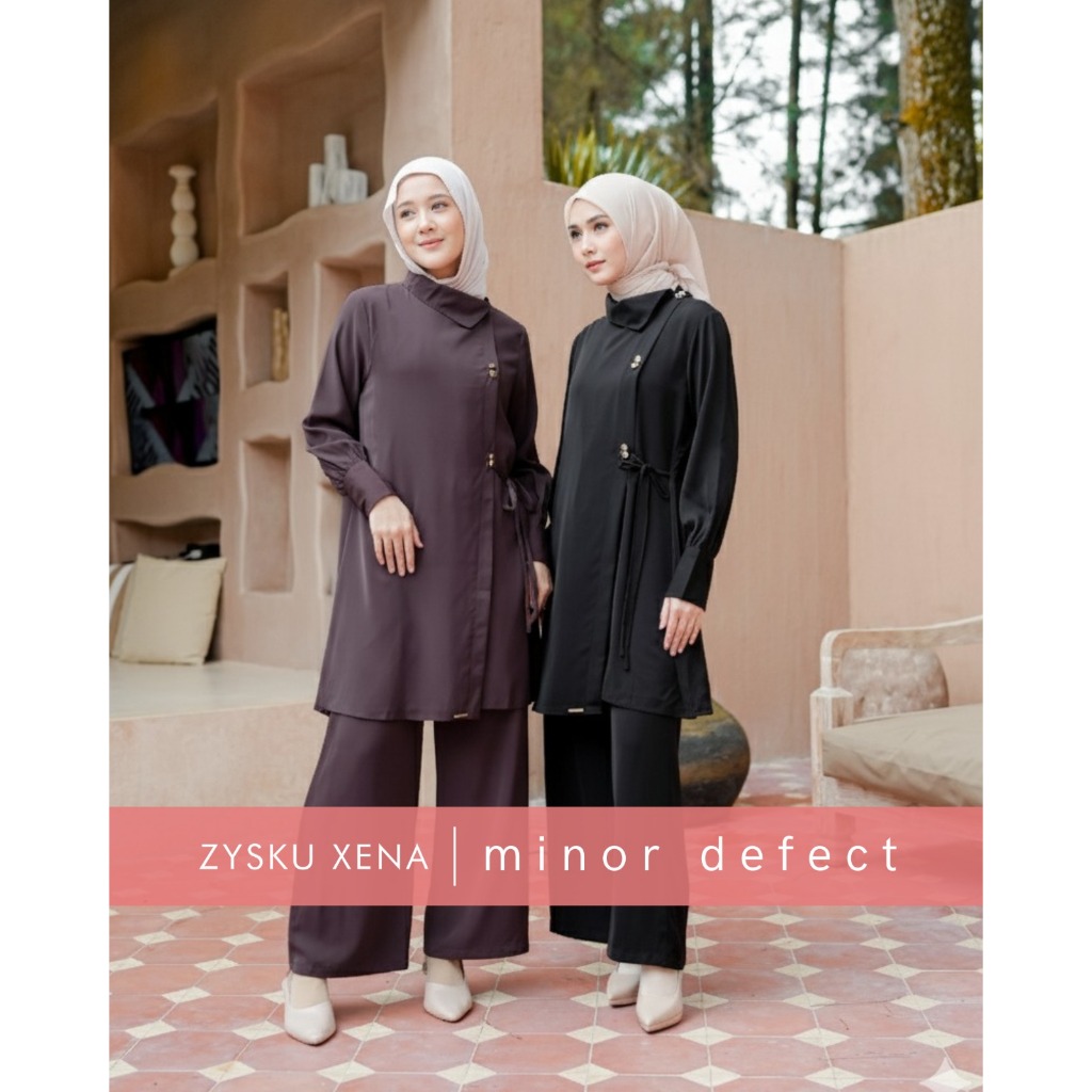 Zysku Xena | Minor Defect | Zivy One set - 4 Warna | Tunik Atasan Setelan Celana Wanita
