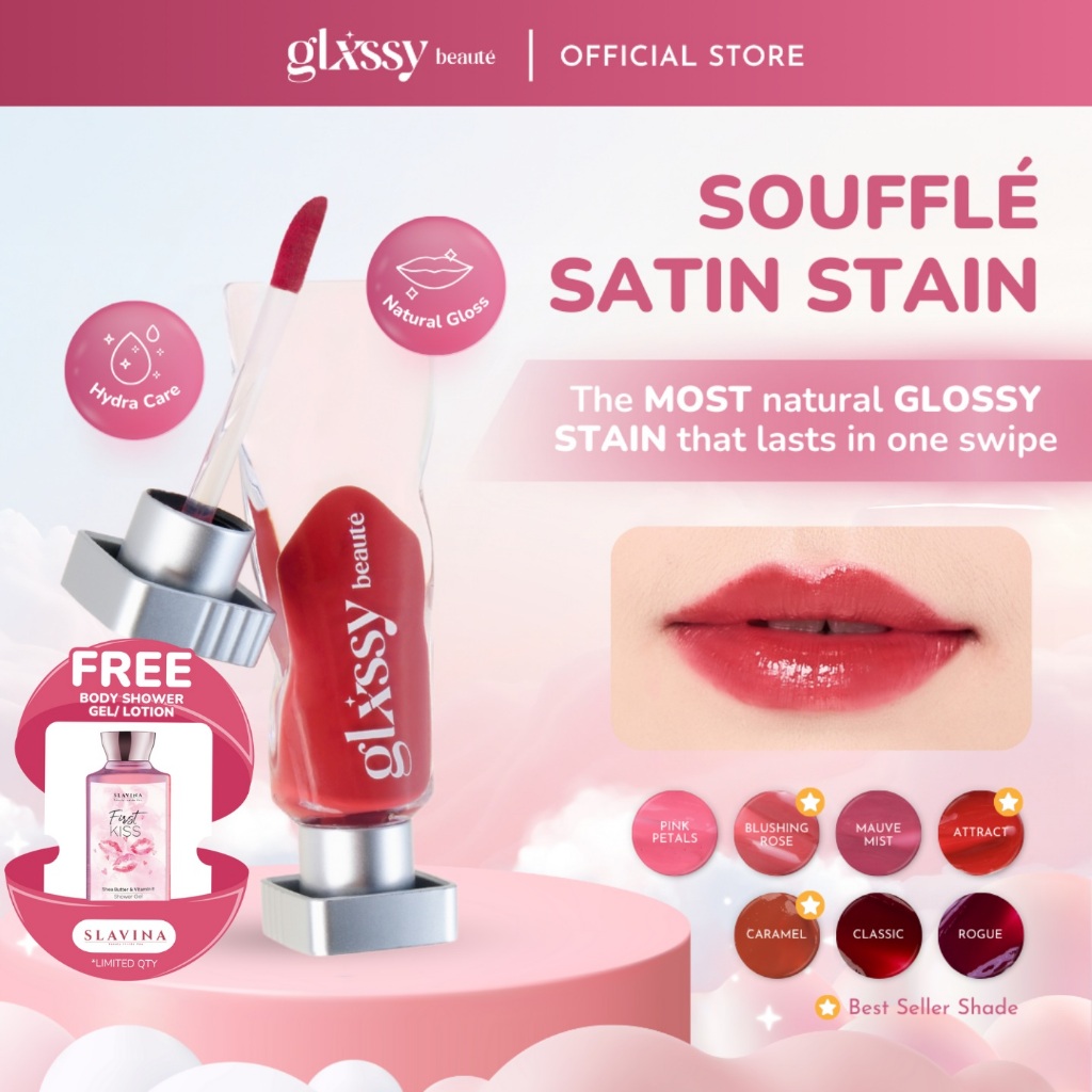 Glxssy Beaute Souffle Satin Stain - Lip Tint