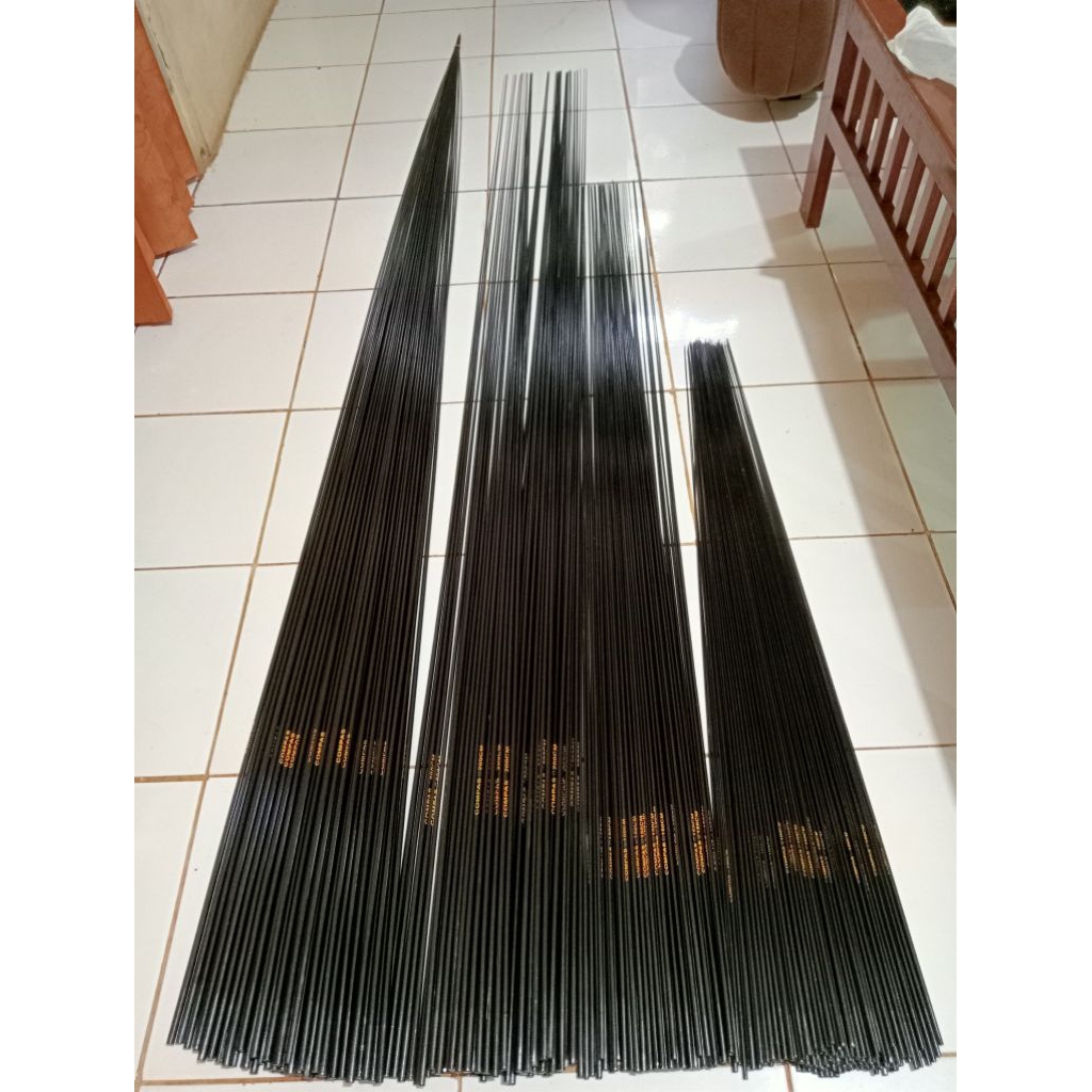 Bahan joran fiber solid lentur ukuran 90cm 100cm 120cm