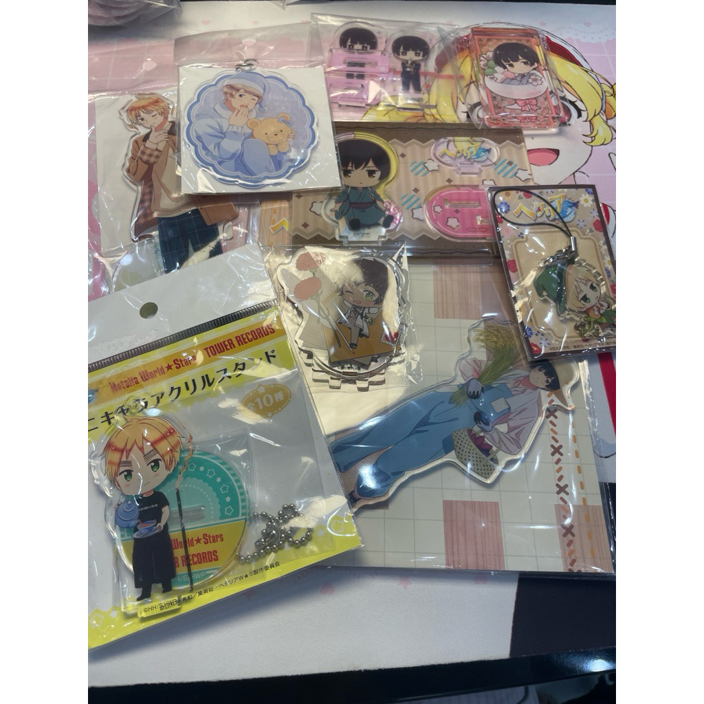 Hetalia World Stars Acrylic Stand Ganci UK England Japan Russia Spain