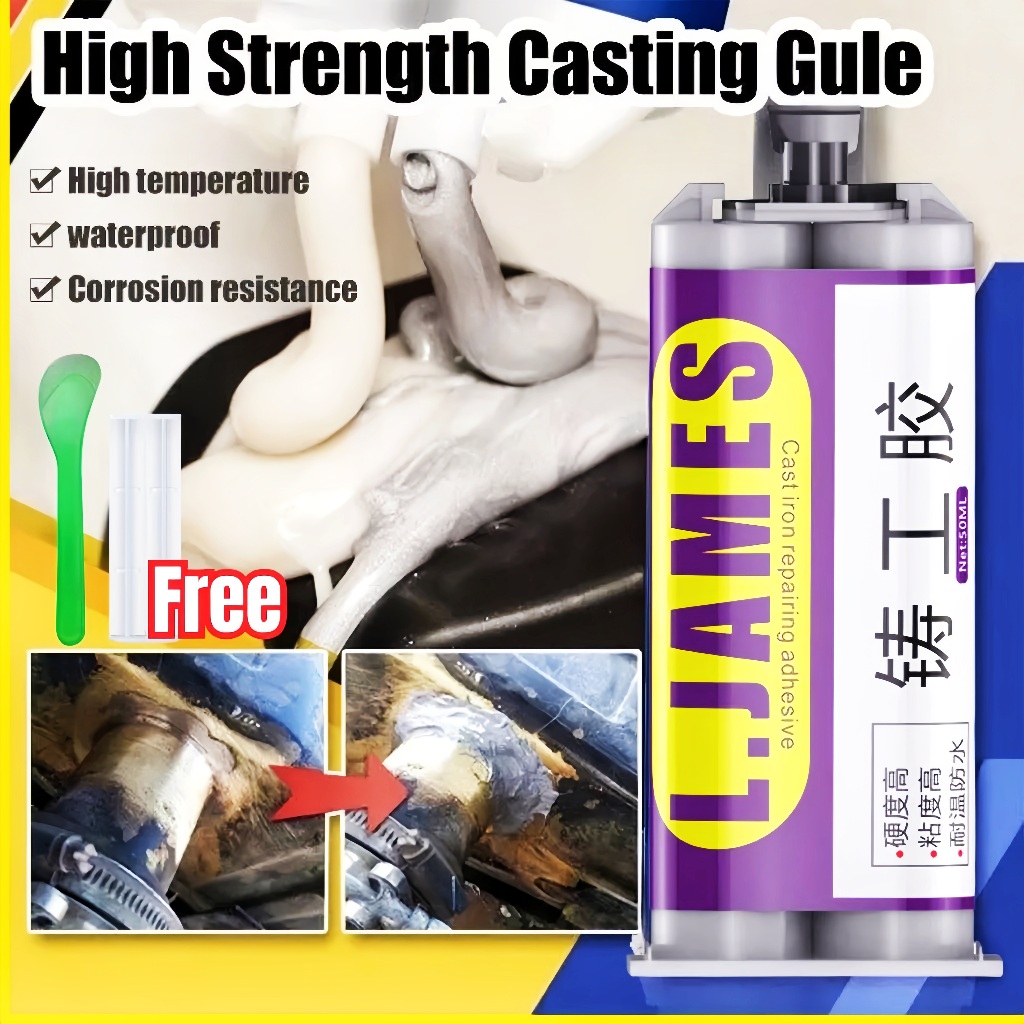 Lem besi super kuat tahan panas lem ab lem sealent anti bocor dan rembes knalpot bocor lem epoxy pvc