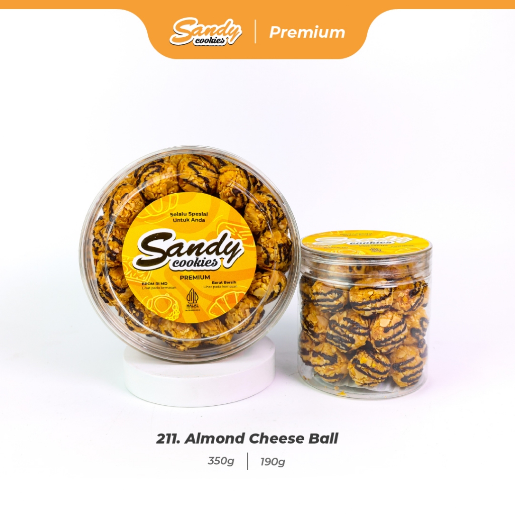 211. Almond Cheese Ball - Kue Kering Sandy Cookies Premium