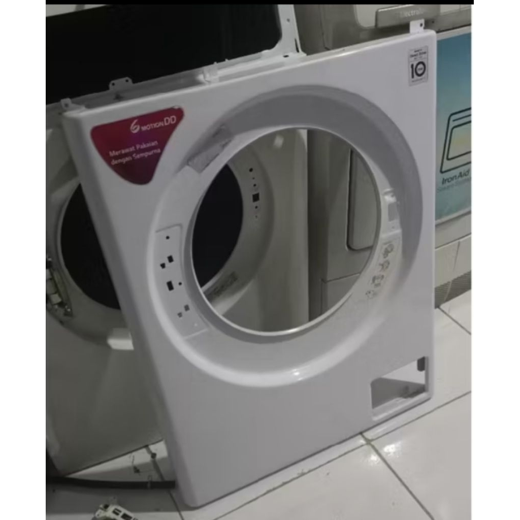 Bodi cover bagian depan mesin cuci LG front loading 8kg
