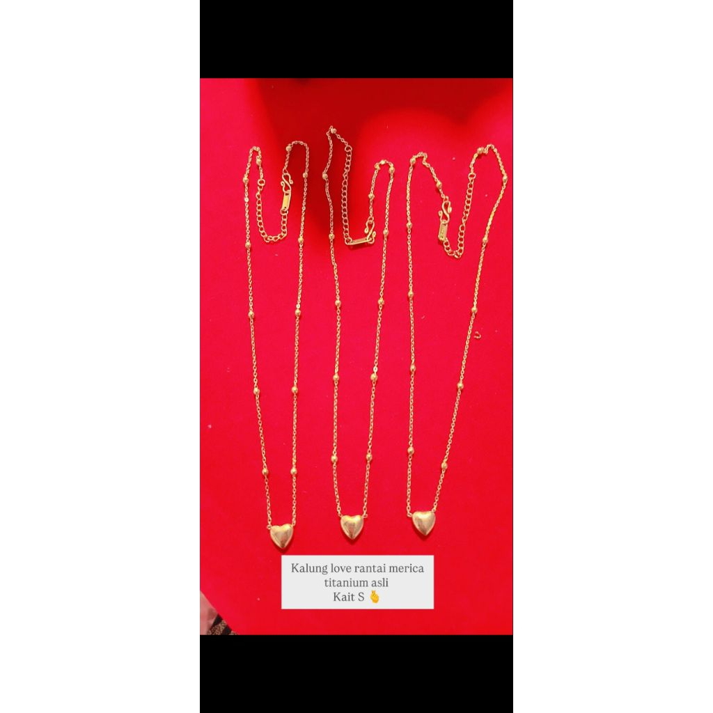 kalung titanium asli kaitan S