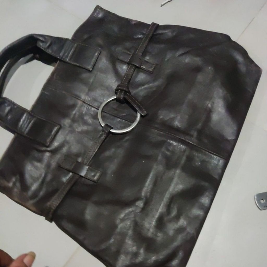 tas kerja kulit Roberta gandolfi Italy