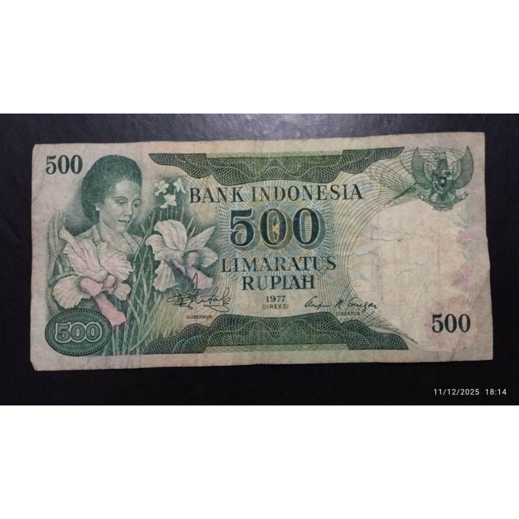 UANG KUNO 500 RUPIAH KONDE TAHUN 1977