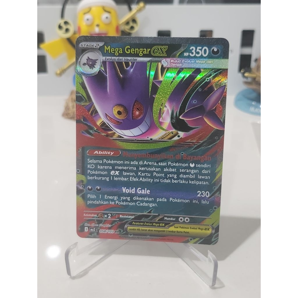 Kartu Mega Gengar ex RR 058/103 Pokemon TCG Indonesia