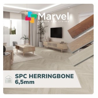 Lantai SPC Heritage Herringbone MARVEL 6,5 mm