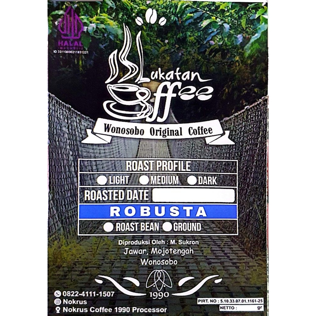 Kopi Slukatan Robusta Wonosobo