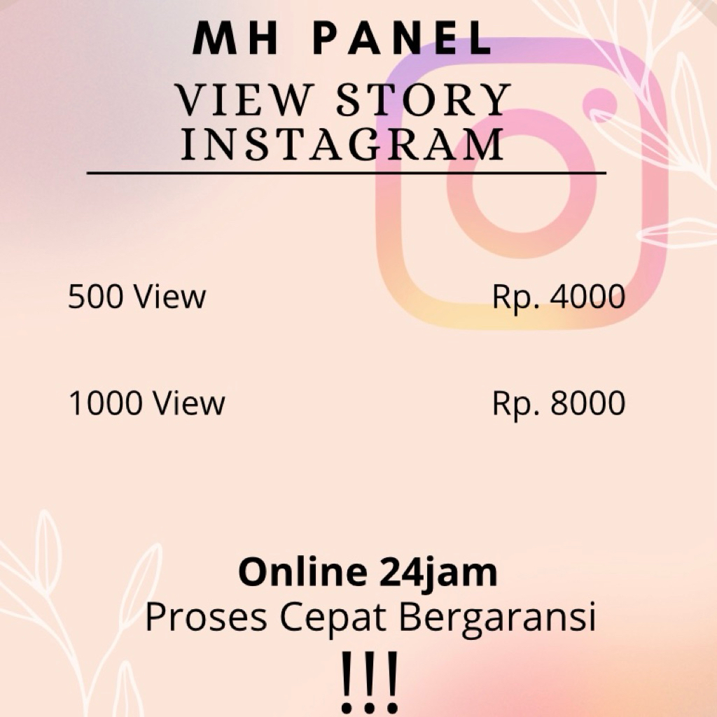 VIEW STORY IMPRESSION INST4GRM PERMANEN LANGSUNG PROSES