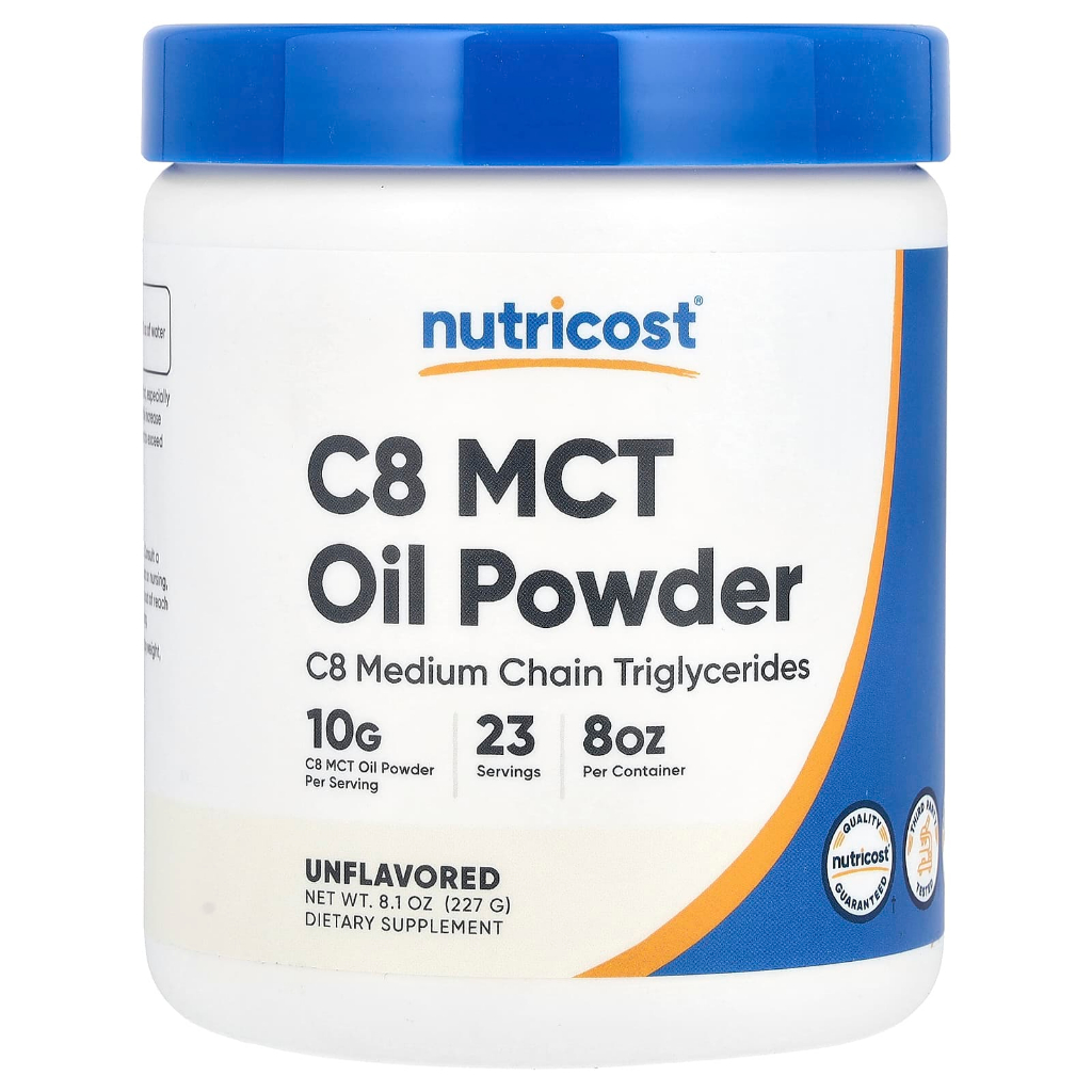 Nutricost C8 MCT Oil Powder 227 g Unflavored