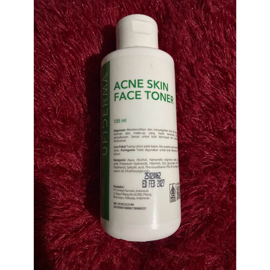 (PRELOVED) UFIDERMA Acne Skin Face Toner - 90%