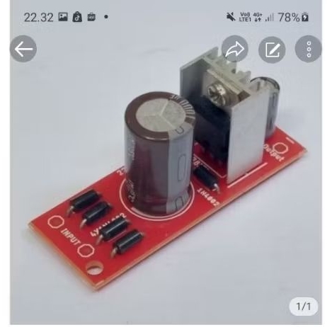 Kit PSU Regulator Non CT Plus Heatsink  Pendingin DC 5V 6V 7V 8V 9V 10V 12V 15V 18V 24V 7812 or 7815