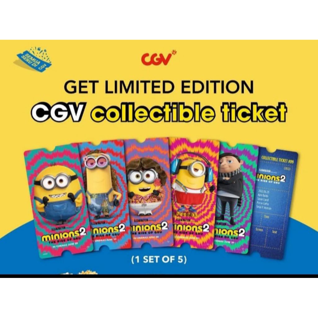 Collectible Ticket CGV Minions 2