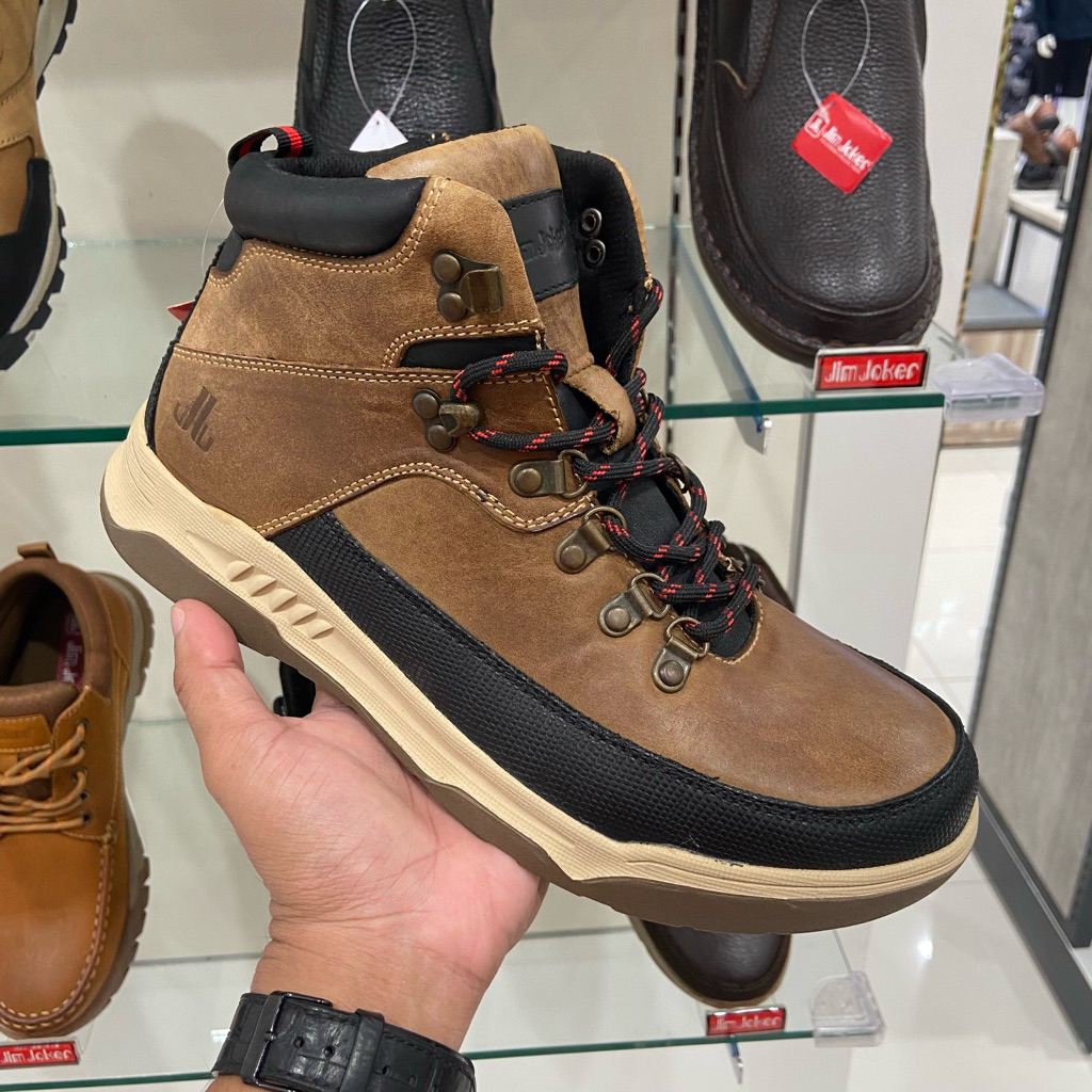 Jim Joker sepatu boot pria original bahan kulit asli super comfy 39-43