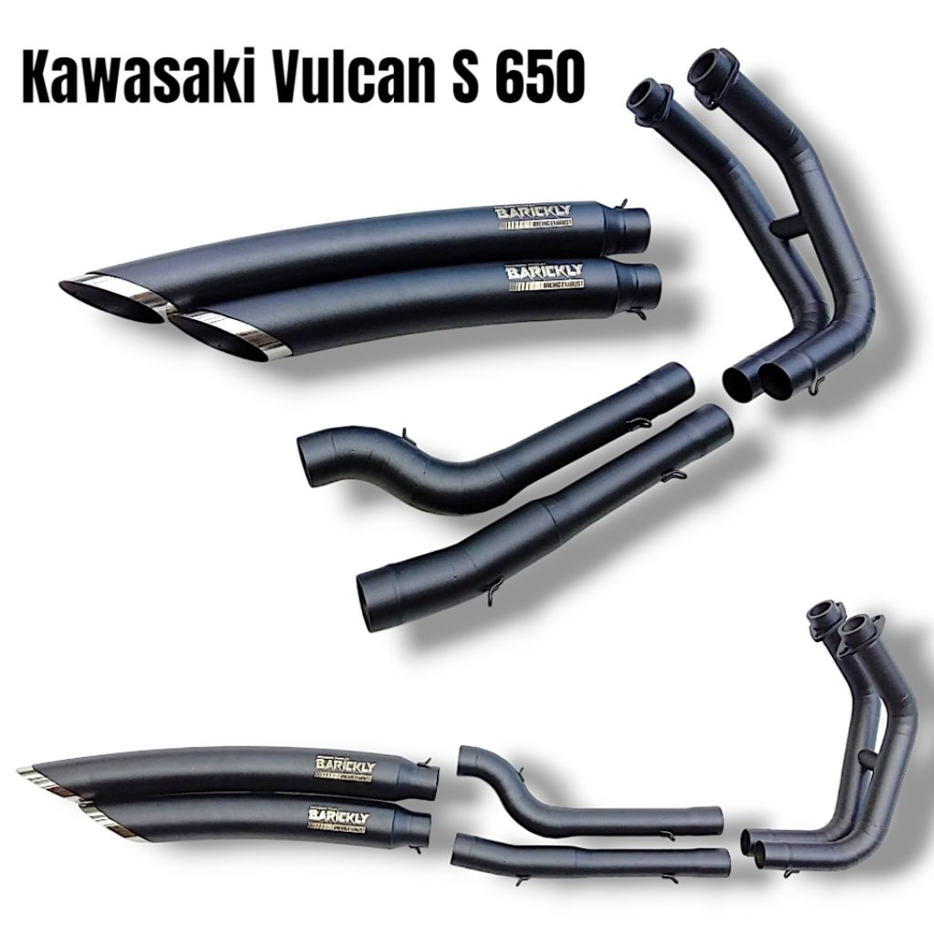 Knalpot Kawasaki Vulcan S 650 Custom Original Barickly Racing Exhaust Fullsystem Vulcan S650 650cc