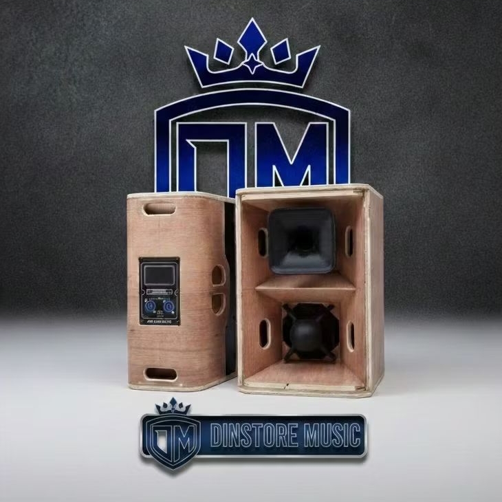 Box Speaker Balap T24N 6inch Semi Meranti
