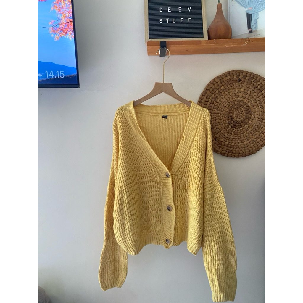CARDIGAN CROP KEPANG PREMIUM OVERSIZE by SHEIN