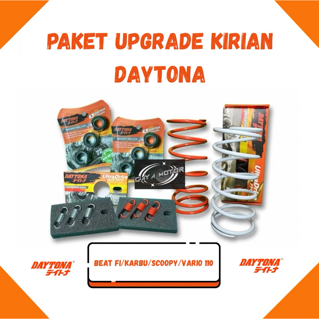 PAKET UPGRADE KIRAN CVT DAYTONA BEAT FI ESP BEAT POP SCOOPY FI VARIO 110 FI